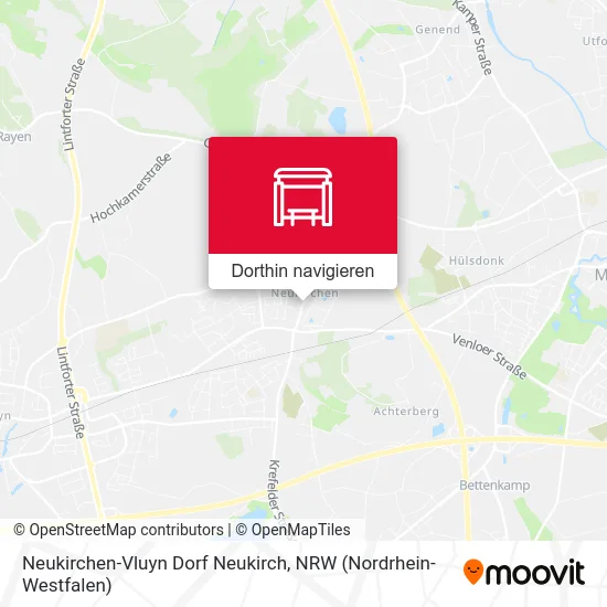 Neukirchen-Vluyn Dorf Neukirch Karte