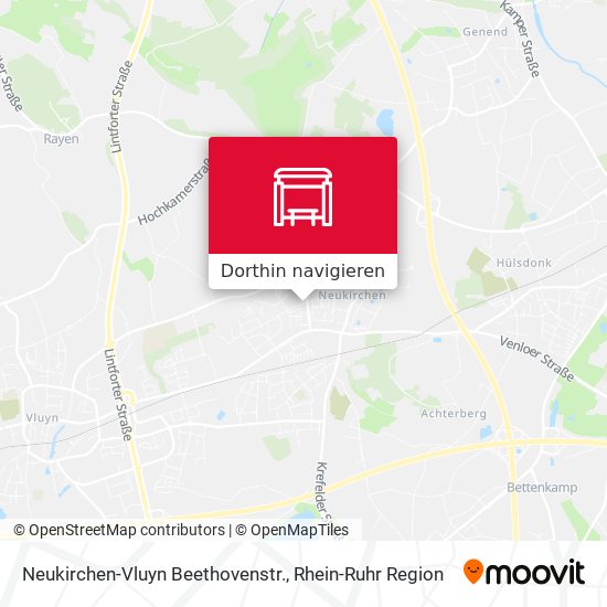 Neukirchen-Vluyn Beethovenstr. Karte