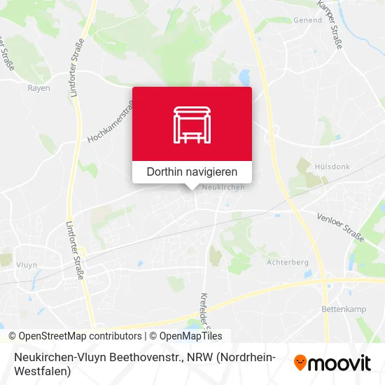 Neukirchen-Vluyn Beethovenstr. Karte