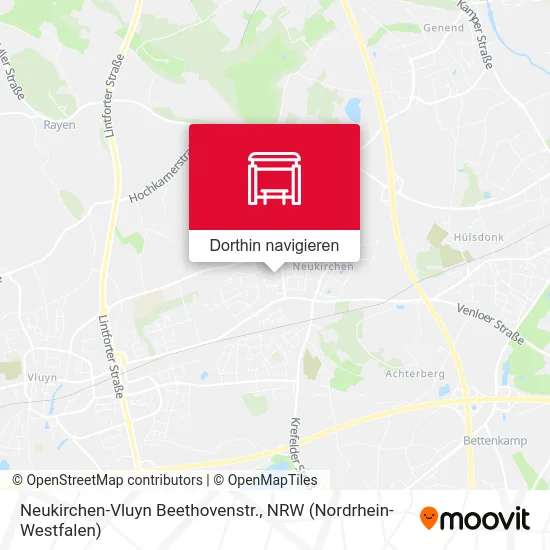 Neukirchen-Vluyn Beethovenstr. Karte