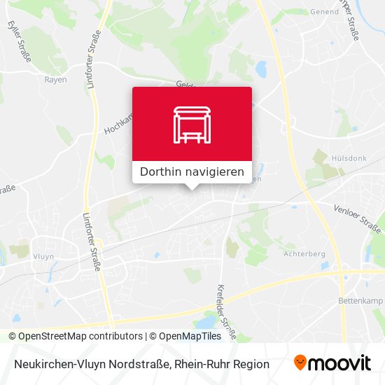 Neukirchen-Vluyn Nordstraße Karte