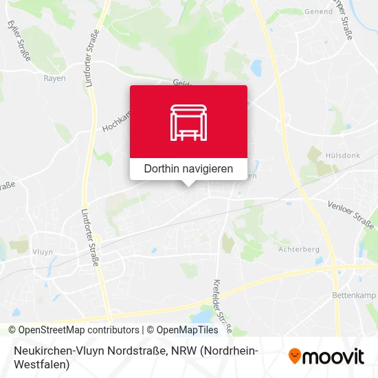 Neukirchen-Vluyn Nordstraße Karte