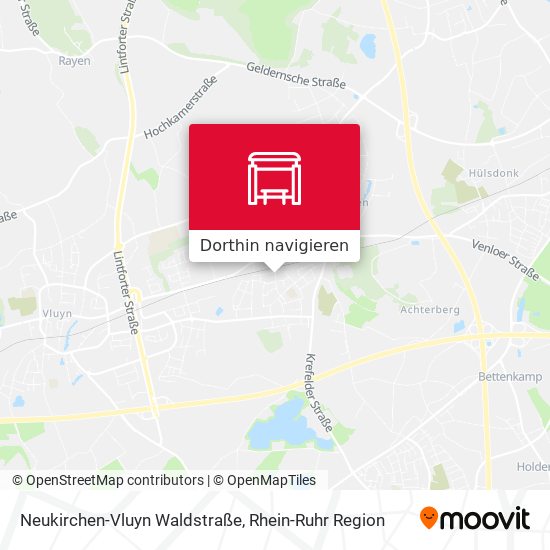 Neukirchen-Vluyn Waldstraße Karte