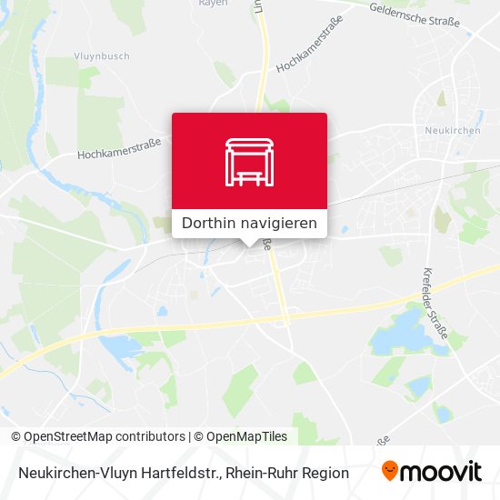 Neukirchen-Vluyn Hartfeldstr. Karte