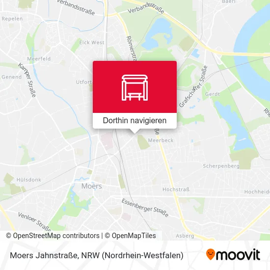 Moers Jahnstraße Karte