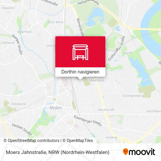 Moers Jahnstraße Karte