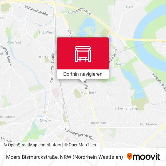 Moers Bismarckstraße Karte
