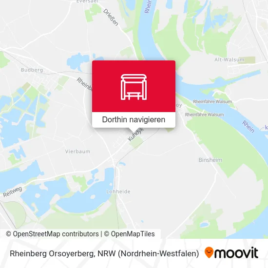 Rheinberg Orsoyerberg Karte