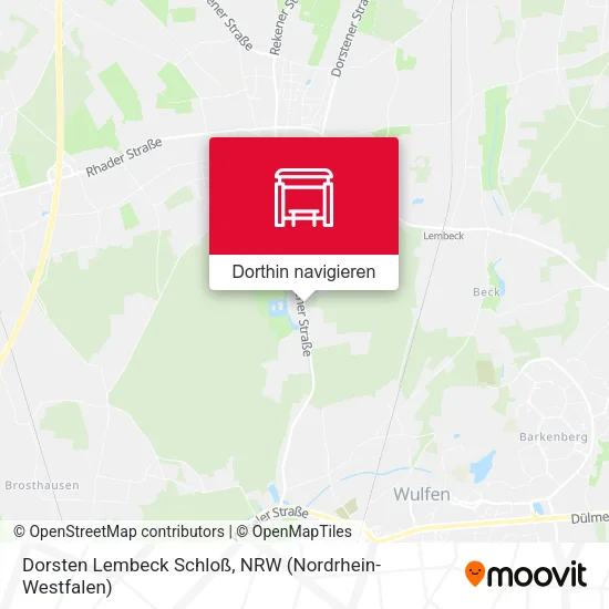 Dorsten Lembeck Schloß Karte
