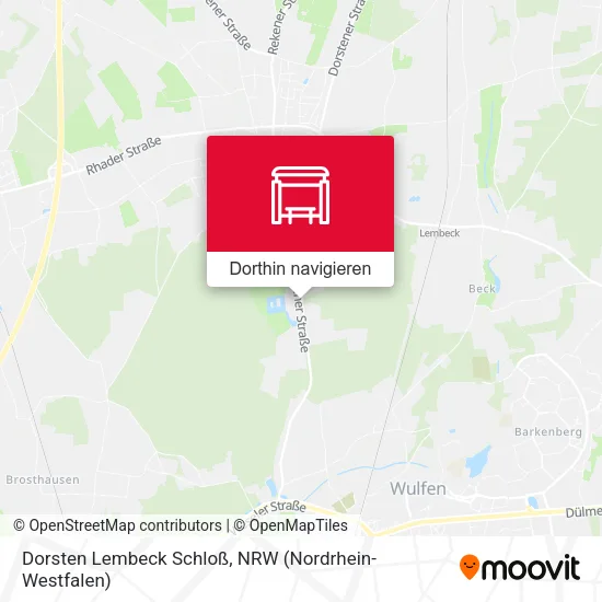 Dorsten Lembeck Schloß Karte