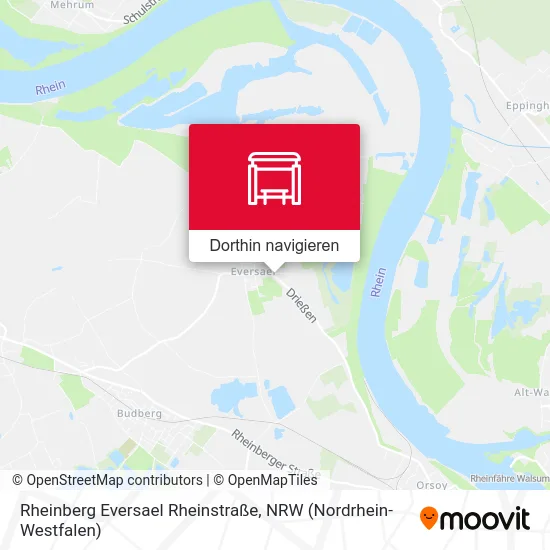 Rheinberg Eversael Rheinstraße Karte