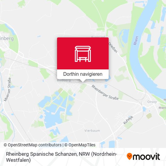 Rheinberg Spanische Schanzen Karte