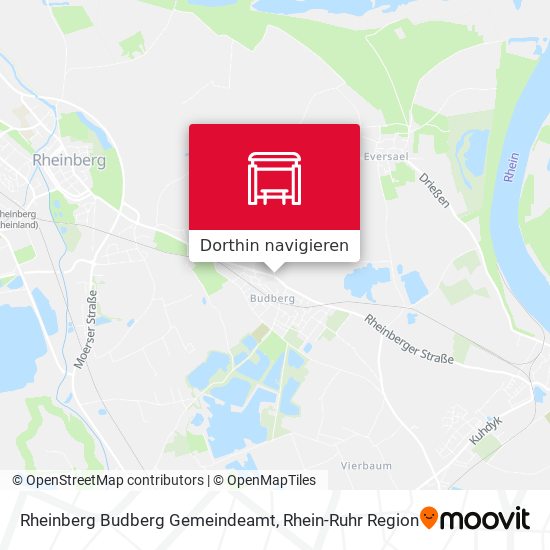 Rheinberg Budberg Gemeindeamt Karte