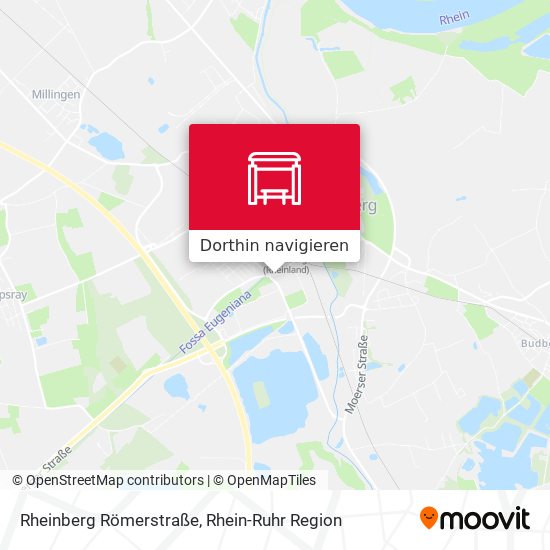 Rheinberg Römerstraße Karte