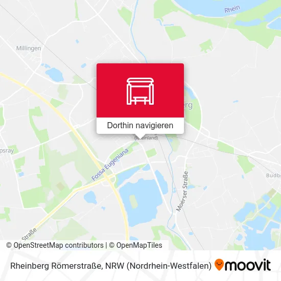 Rheinberg Römerstraße Karte