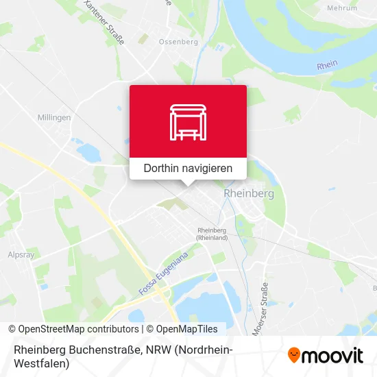 Rheinberg Buchenstraße Karte