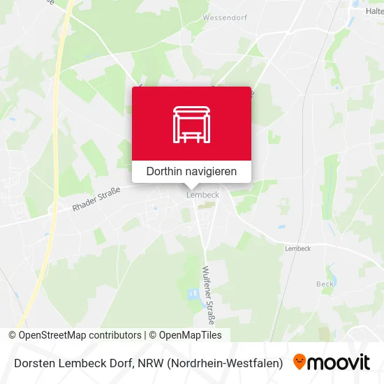 Dorsten Lembeck Dorf Karte