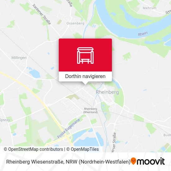 Rheinberg Wiesenstraße Karte