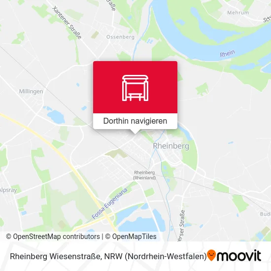 Rheinberg Wiesenstraße Karte