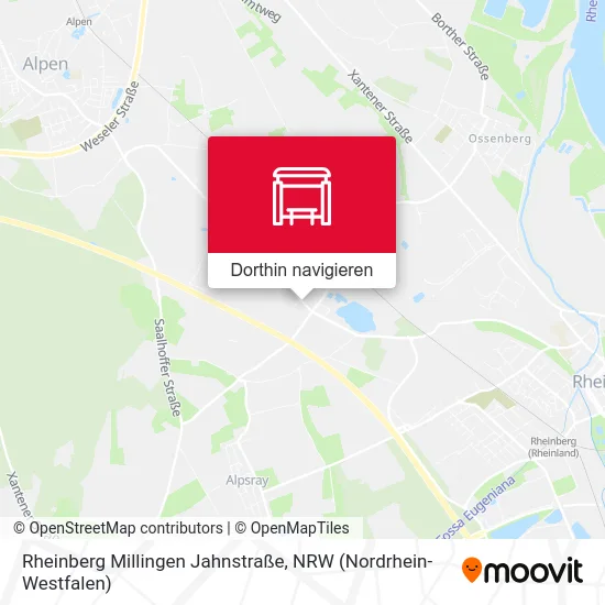 Rheinberg Millingen Jahnstraße Karte