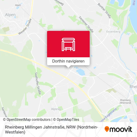 Rheinberg Millingen Jahnstraße Karte