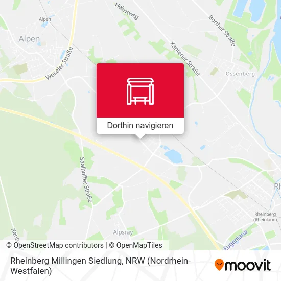 Rheinberg Millingen Siedlung Karte