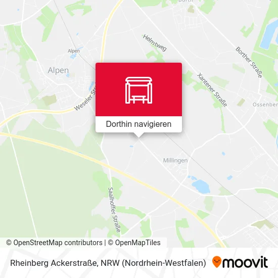 Rheinberg Ackerstraße Karte