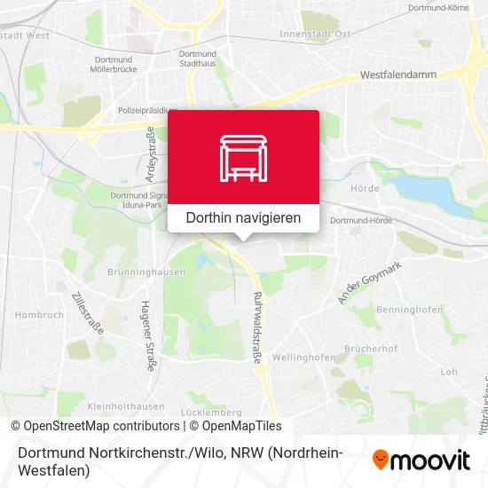 Dortmund Nortkirchenstr./Wilo Karte