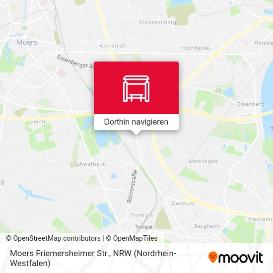 Moers Friemersheimer Str. Karte