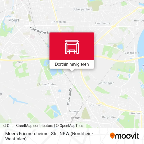 Moers Friemersheimer Str. Karte