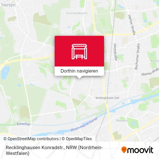 Recklinghausen Konradstr. Karte