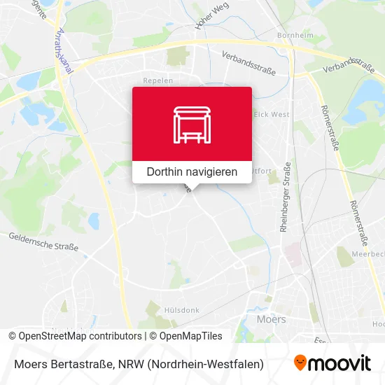 Moers Bertastraße Karte