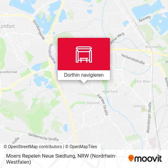 Moers Repelen Neue Siedlung Karte