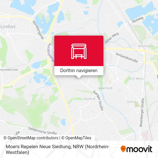 Moers Repelen Neue Siedlung Karte