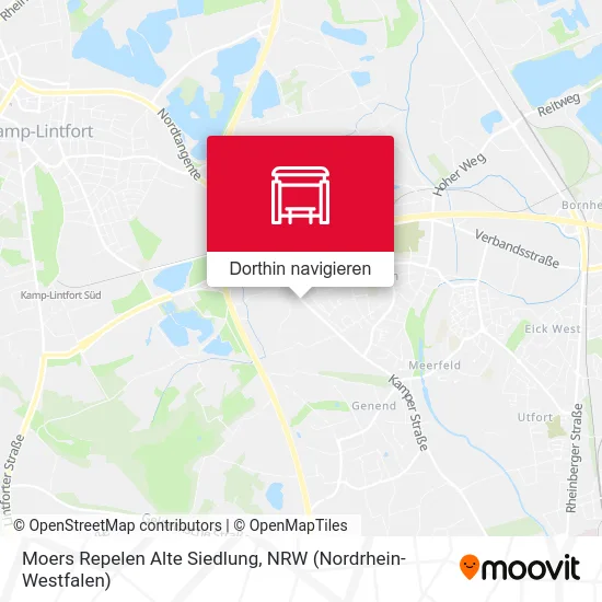 Moers Repelen Alte Siedlung Karte