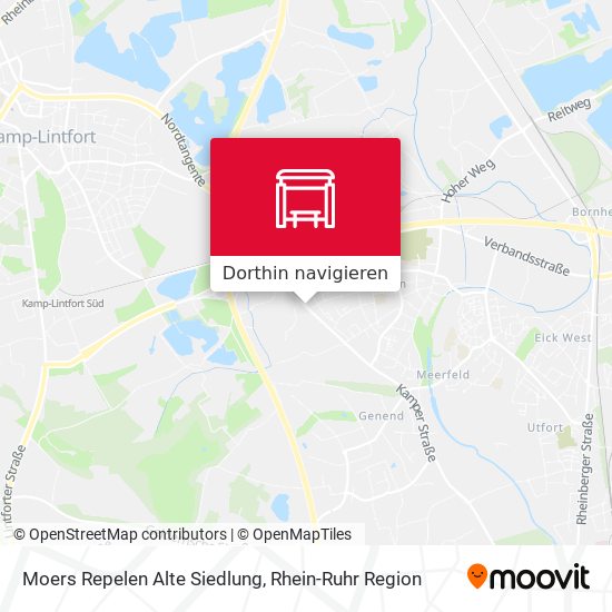 Moers Repelen Alte Siedlung Karte