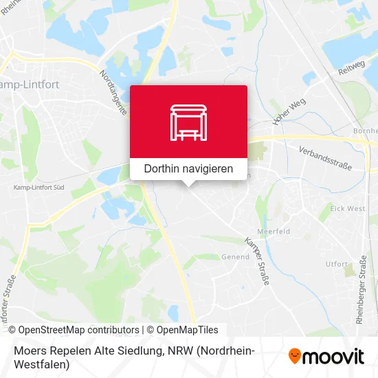 Moers Repelen Alte Siedlung Karte