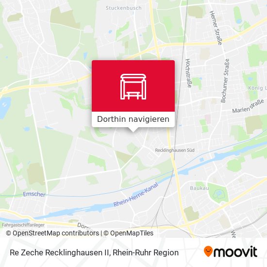 Re Zeche Recklinghausen II Karte