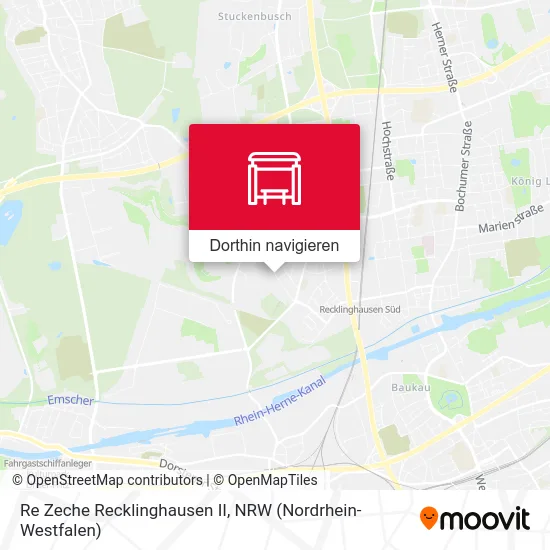 Re Zeche Recklinghausen II Karte