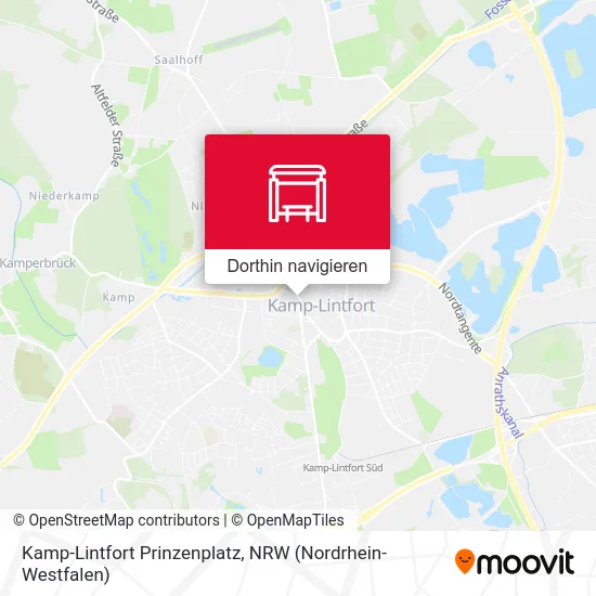 Kamp-Lintfort Prinzenplatz Karte