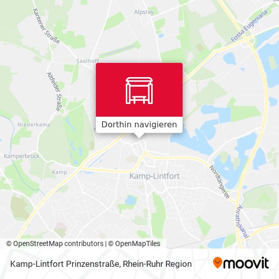 Kamp-Lintfort Prinzenstraße Karte