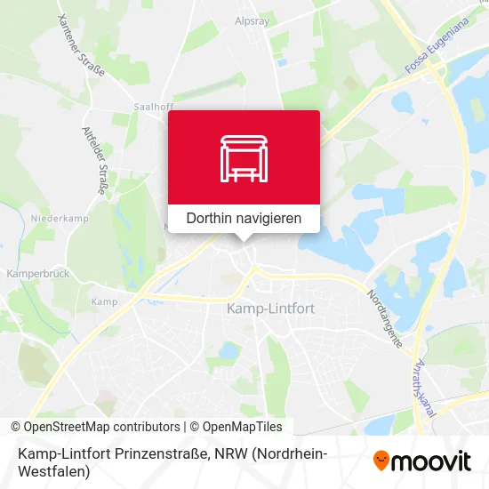 Kamp-Lintfort Prinzenstraße Karte