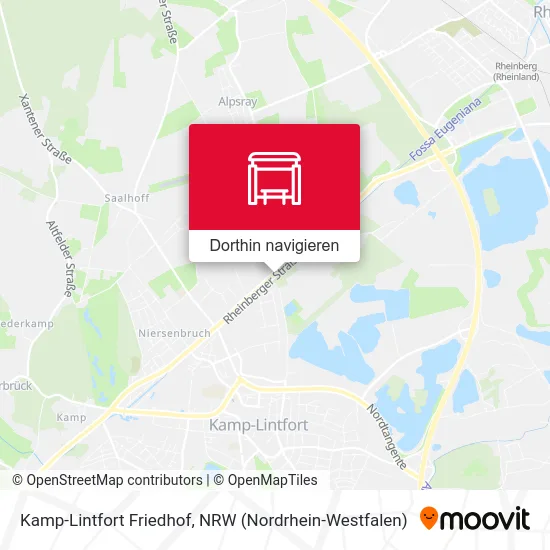 Kamp-Lintfort Friedhof Karte