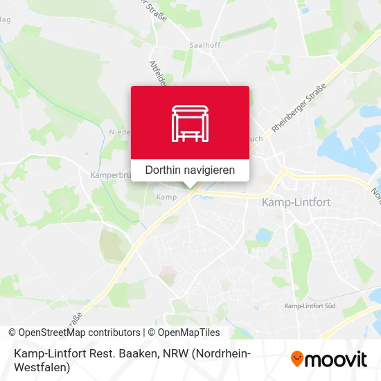 Kamp-Lintfort Rest. Baaken Karte
