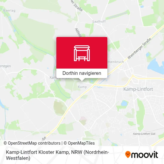 Kamp-Lintfort Kloster Kamp Karte