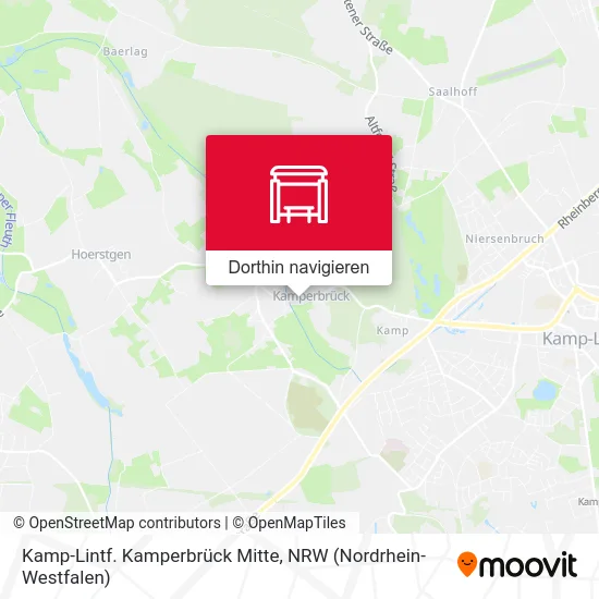 Kamp-Lintf. Kamperbrück Mitte Karte