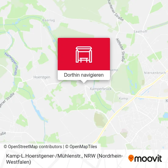 Kamp-L.Hoerstgener-/Mühlenstr. Karte