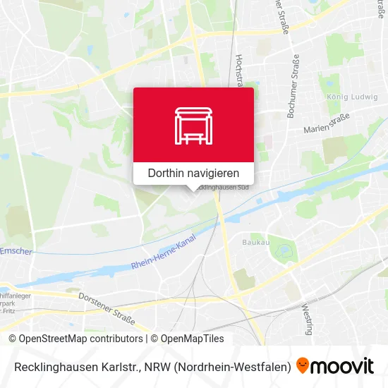 Recklinghausen Karlstr. Karte