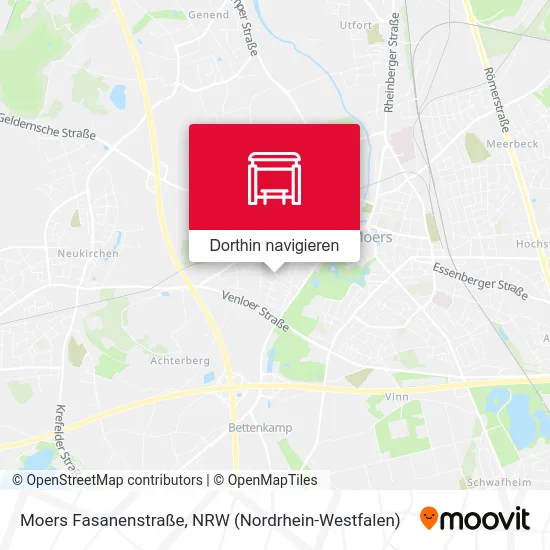 Moers Fasanenstraße Karte