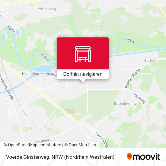 Voerde Ginsterweg Karte